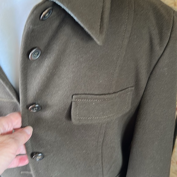 STRENESSE BY GABRIELE STREHLE BROWN WOOL & CASHMERE DRESSY JACKET SIZE 8 - Picture 10 of 16